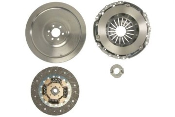 Clutch set with rigid wheel and release bearing 228mm fits A Quality of parts according to GVO Q original with factory logo OEM 