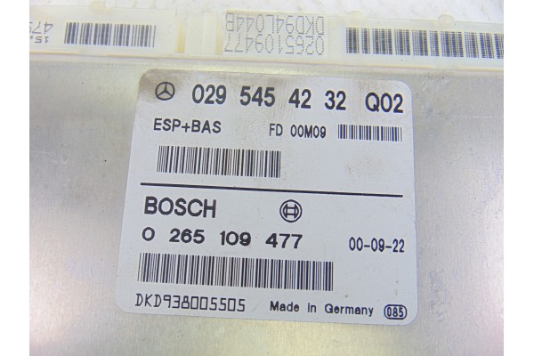 0295454232 MODULO ELECTRONICO MERCEDES-BENZ CLASE A (BM 168)