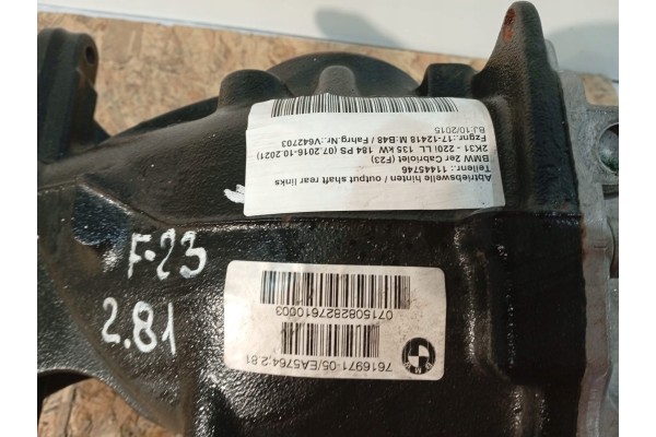 Diferencial / puente trasero BMW F20 F22 F30 OE 7616971 2,81