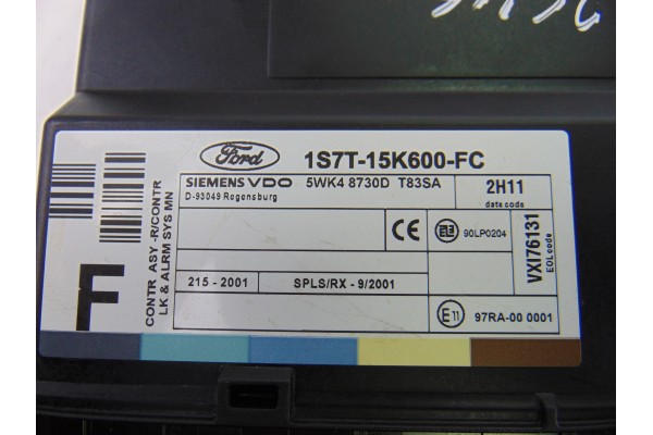 1S7T-15K600-FC MODULO ELECTRONICO FORD FOCUS BERLINA (CAK) Ambiente 2002 1S7T-15K600-FC 202652 FORD - 2
