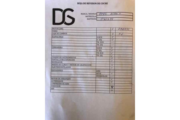 OPEL ASTRA H BERLINA Essentia