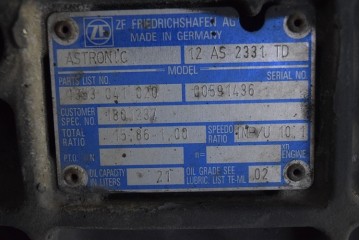 Gearbox 12 AS 2331 TD DAF 105 XF 85 CF Catalog number of the part inny_x