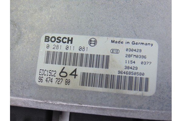 9647472780 CENTRALITA MOTOR UCE PEUGEOT 307 (S1)(04.2001)