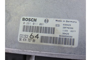 9647472780  CENTRALITA MOTOR UCE PEUGEOT 307 (S1)(04.2001) XS 2003 9647472780 203471 PEUGEOT - 2