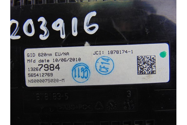 13267984 PANTALLA MULTIFUNCION OPEL ASTRA J BERLINA 5P Enjoy 2010 13267984 203916 OPEL - 3