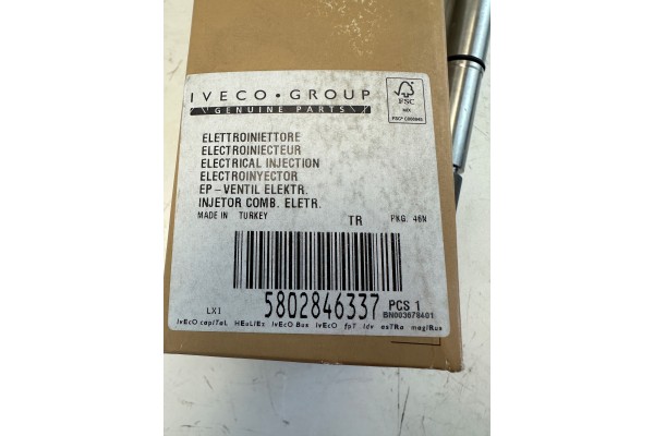 New OE injector Iveco Daily 2 3 JTD 5802846337 Catalog number of the part Nowy OE wtryskiwacz Iveco Daily 2 3 JTD 5802846337
