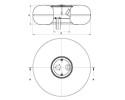 CYLINDER LPG TANK STAKO 600x182x200 42L 600 200 INTERNAL 2026 YEAR Part manufacturer Stako