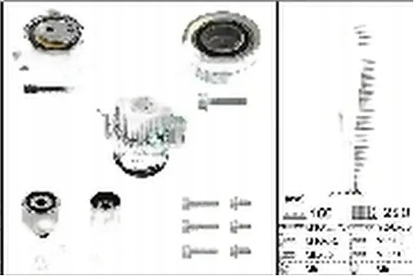 TIMING SET WATER PUMP 530 0550 32 INA AUDI Packaging status original