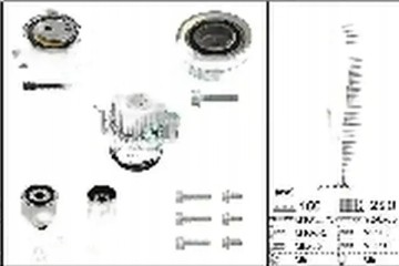TIMING SET WATER PUMP 530 0550 32 INA AUDI Packaging status original