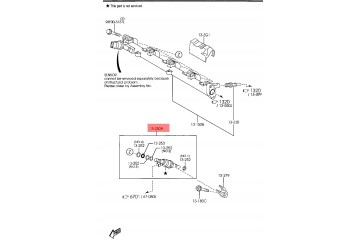 MAZDA 3 6 CX 7 2 3T INJECTION FUEL INJECTOR L3K913250A ORIGINAL Catalog number of the part L3K9 13 250A