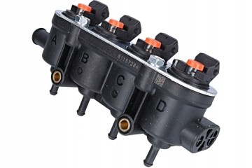 Injection rail MED 4cyl orange 25 22 orange Landi Renzo original Part manufacturer MED