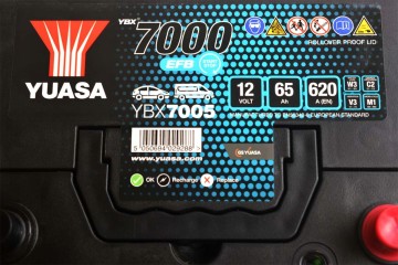 BATTERY YUASA YBX7005 12V 65Ah 620A EFB P START STOP Part manufacturer Yuasa