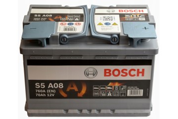 CAR BATTERY BOSCH S5 AGM 70AH 760A S5A08 START STOP Polarity right