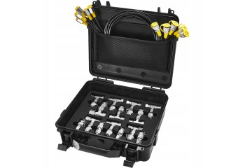 Kit de Prueba de Presión con 5 Manómetros, 13 Conectores y 14 Tees