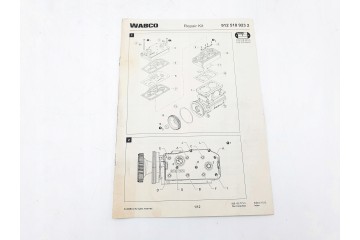 REPAIR KIT COMPRESSOR HEAD GASKET SET DAF XF 106 460 1816157 Catalog number of the part 1816157 WABCO 9125189232