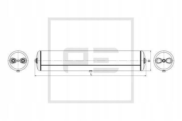 Air tank of pneumatic system 076 454 81A Car type undefined