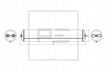 Air tank of pneumatic system 076 454 81A Car type undefined