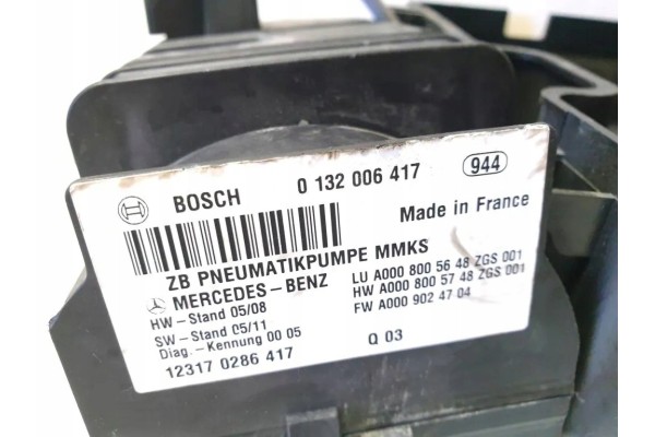 Suspension compressor MERCEDES BENZ M W166 0132006417 5 5L gasoline 2015 Quality of parts according to GVO O original with manuf