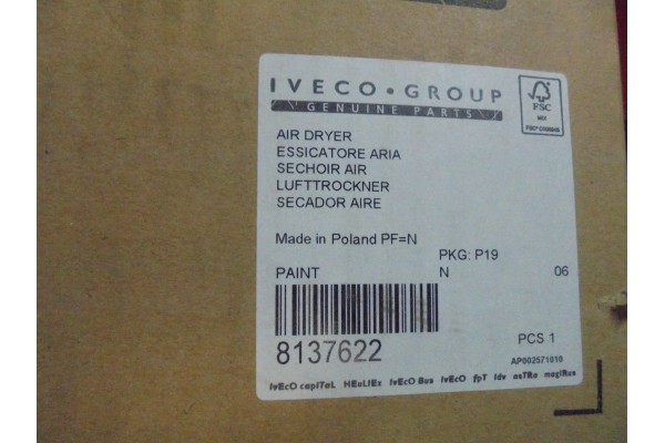 Base de Deshumidificador Iveco Eurotrakker 8137622