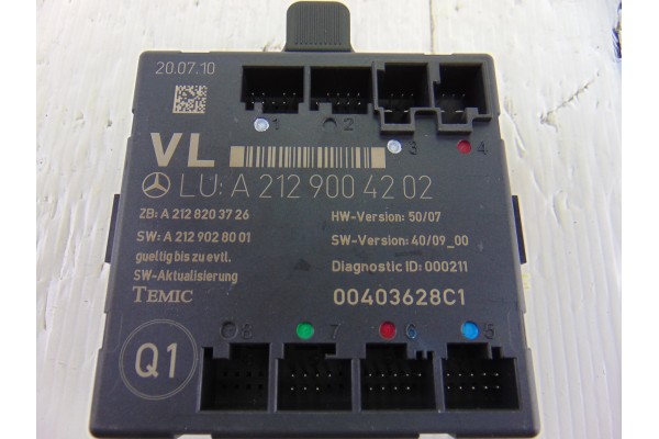 A2129004202 MODULO ELECTRONICO MERCEDES-BENZ CLASE E (BM 212) LIM. 220 CDI BlueEfficiency (212.002) 2011 A2129004202 207484 MERC