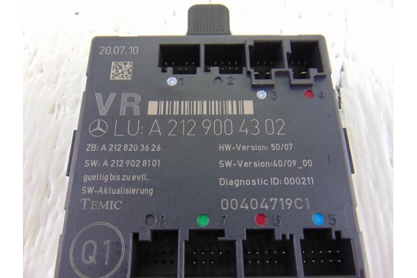 A2129004302 MODULO ELECTRONICO MERCEDES-BENZ CLASE E (BM 212) LIM. 220 CDI BlueEfficiency (212.002) 2011 A2129004302 207485 MERC