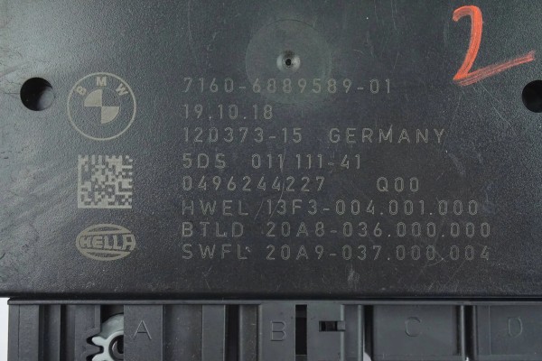 BMW F10 F30 6889589 HOOK MODULE Catalog number of the part 6889589
