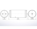 AIR CYLINDER TANK 80L 396x750mm Catalog number of the part ZBI 396 750 2