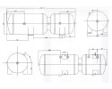 AIR TANK 34L 20L 300x910 DAF CF85 XF105 1687408 Catalog number of the part 02 07 DA 057 BHT