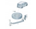 FLAT BAR SPARE WHEEL MOUNT VW T7 LONG Catalog number of the part 7T0801903A