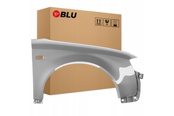BLU Mudguard AUDI A4 B6 LY7Q right silver 00 04 front