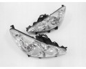 SET OF HEADLIGHTS PEUGEOT 207 2006 2013 TYC