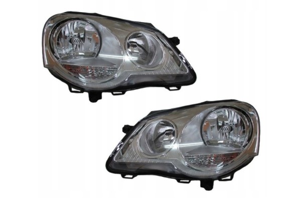 SET OF HEADLIGHTS VW POLO 9N H1 H7 2005 2009