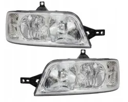 Juego de faros delanteros halógenos eléctricos AutoDor izquierdo y derecho