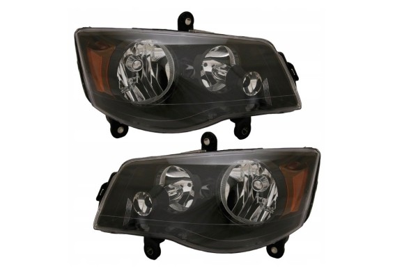 DODGE GRAND CARAVAN 11 LAMP LEFT RIGHT BLACK SET EUROPE