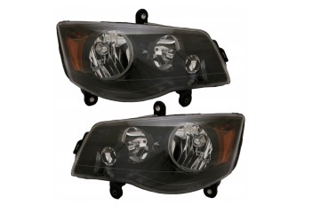 DODGE GRAND CARAVAN 11 LAMP LEFT RIGHT BLACK SET EUROPE