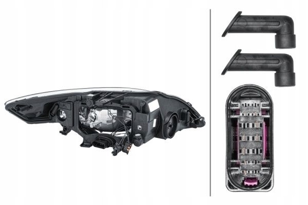 Headlight left HELLA 1EF 010 541 011 Catalog number of the part 3219091T