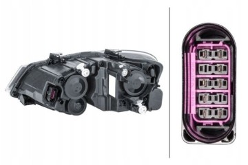 HEADLAMP LAMP RIGHT WITH MOTOR FOR ADJUSTMENT