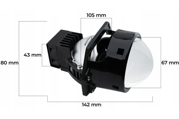 Lenses Projectors Lights Bi LED VEGA 3 24V Set 6000K Packaging status original