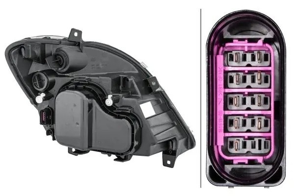 HEADLAMP LAMP LEFT WITH MOTOR FOR ADJUSTMENT Packaging status original