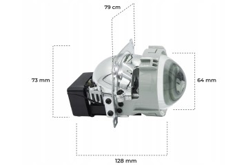 Soczewki Bi Led 2 5 12V OTTO Szare Uniwersalne Regeneracja Reflektorow Stan opakowania oryginalne