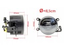 Lights DRL DUOLIGHT WHITE DL38 Shape round