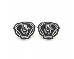 ILLUMINATED LOGOS BLACK LED NECK 24V SCANIA PAIR LOGO ON SCAN
