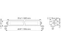 HELLA 1FJ 358 176 321 LONG RANGE REFLECTOR LEDBAR 40 8500LM BLACK MAGIC Product weight with unit packaging 5 kg