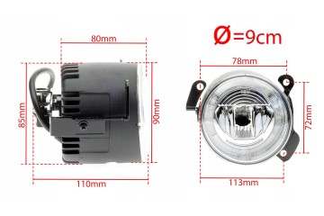 ROUND LED DRL HALOGEN LIGHTS FOR VW Crafter Voltage 12 V