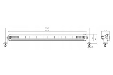 BEAM PANEL LED BAR SIBERIA SR 22 8000Lm Shape rectangular