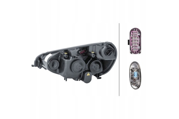 HEADLIGHT FORD GALAXY 05 06 06 15 PR BI 1ZS009250 801 HELLA Catalog number of the part 1ZS 009 250 801