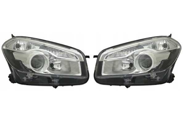 NISSAN QASHQAI J10 04 10 05 14r HEADLIGHT LAMP FRONT D1S H7 Height adjustment electric