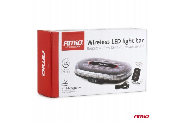 Barras de advertencia LED inalámbricas con control remoto R65 R10 12V