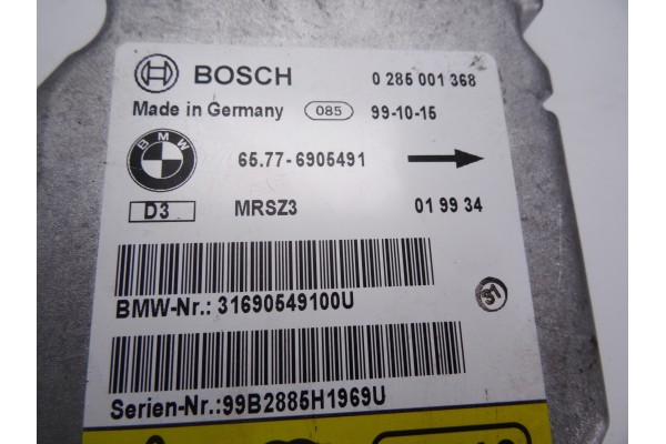 6905491 CENTRALITA AIRBAG BMW SERIE 3 BERLINA (E46) 316i 2000 6905491 210182 BMW - 2