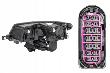 Headlamp headlamp 1EF012 669 101 Part manufacturer Hella